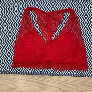 Red Lace Bra